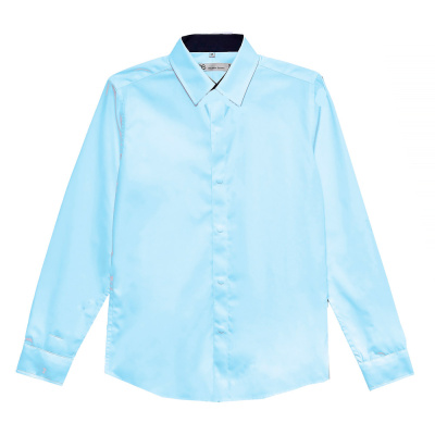 Рубашка школьная для мальчика Deloras C71494-25 голубая 1